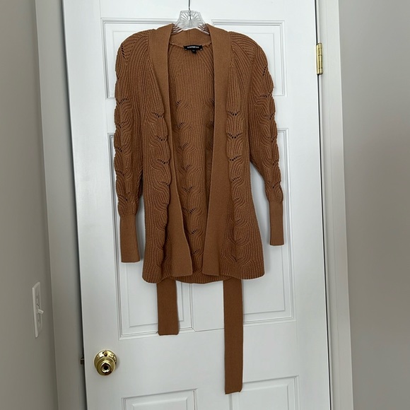 Express Sweaters - XS Express Cardigan with tie